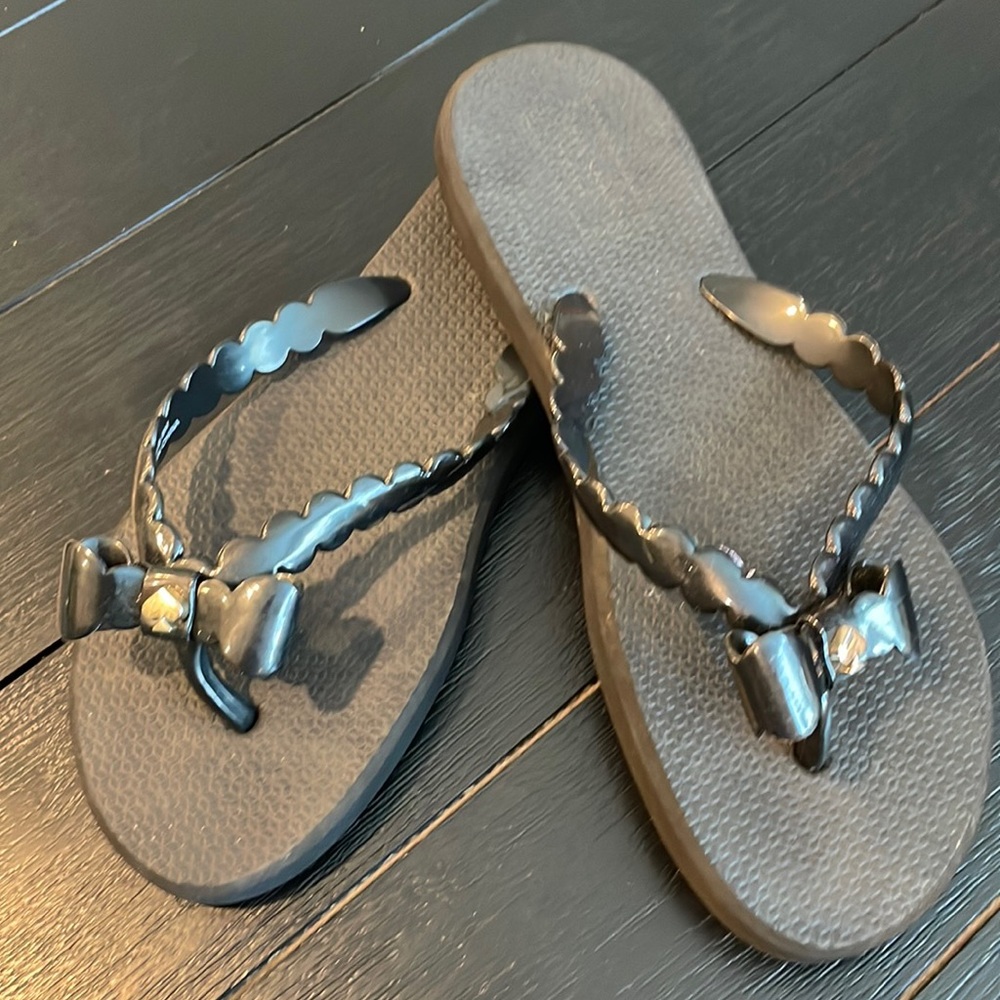 Katr Spade Flip Flops Black Size 8